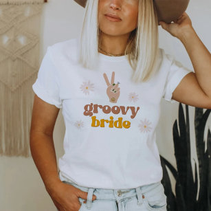 SONNY Groovy Bride Retro 70's Hippie Bachelorette  T-Shirt