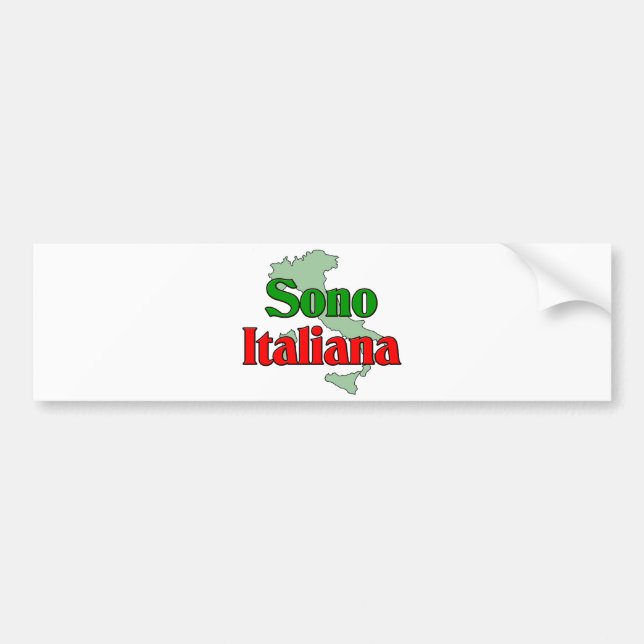 Sono Italiana Bumper Sticker (Front)