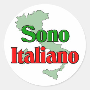 Sono Italiano Classic Round Sticker