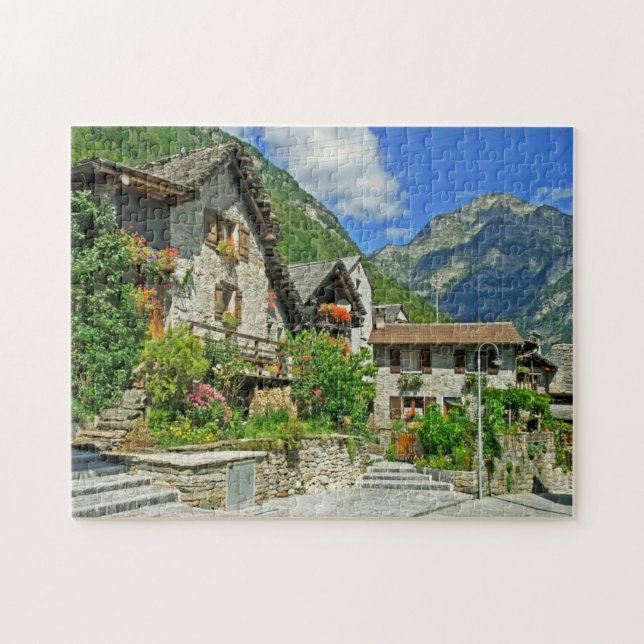 Sonogno Switzerland Jigsaw Puzzle (Horizontal)