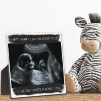 Sonogram Photo Daddy to Be I love you Already Grey