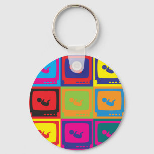Sonograms Pop Art Key Ring