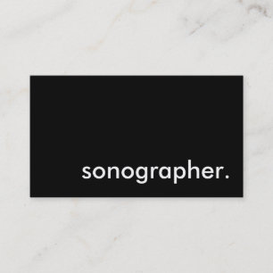 sonographer. business card
