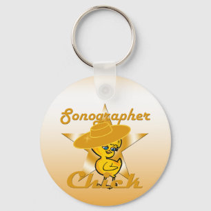 Sonographer Chick #10 Key Ring