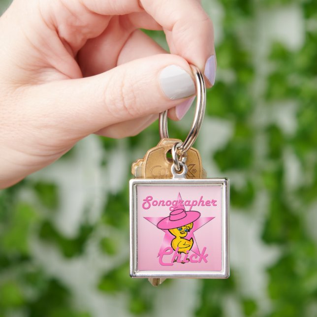 Sonographer Chick #8 Key Ring (Hand)