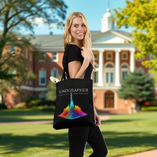 Sonographer-Colourful Ultrasound Waves Tote Bag