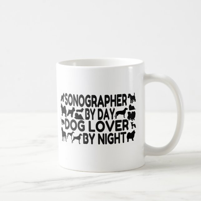 Sonographer Dog Lover Coffee Mug (Right)
