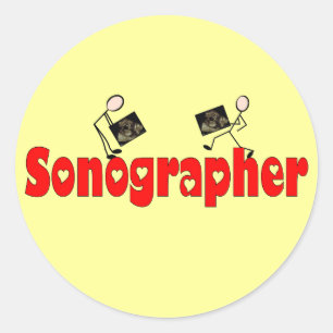Sonographer Gifts Classic Round Sticker