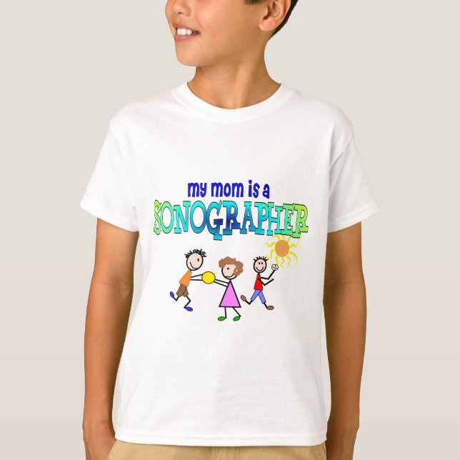 Sonographer Kids T-shirts (Front)