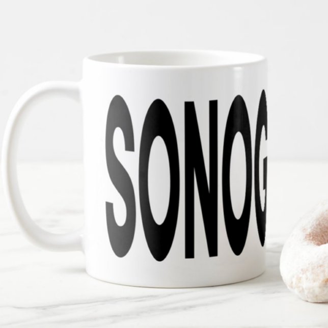 SONOGRAPHER Typography Ultrasound Tech Gift Coffee Mug (Creator Uploaded)
