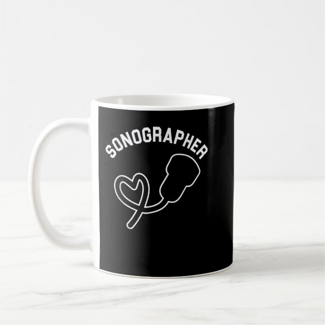 Sonographer Ultrasound Echography Sonography Hospi Coffee Mug (Left)