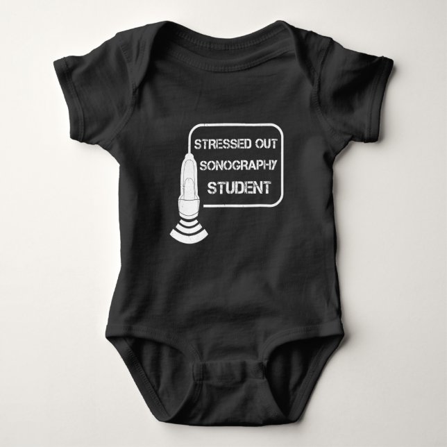 Sonographer Ultrasound Technician Gift Idea Baby Bodysuit (Front)
