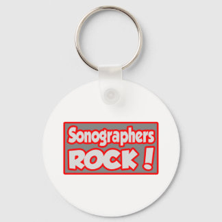 Sonographers Rock! Key Ring