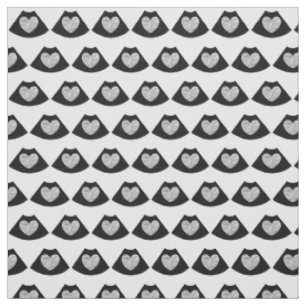 Sonography Heart Cotton Fabric