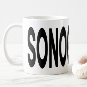 Sonography Typography Wraparound Coffee Mug