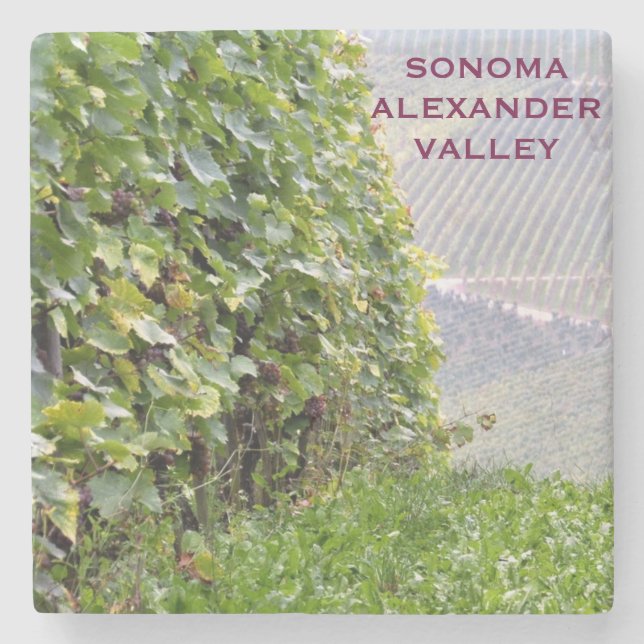 Sonoma Alexander Valley Marble Stone Coaster (Front)