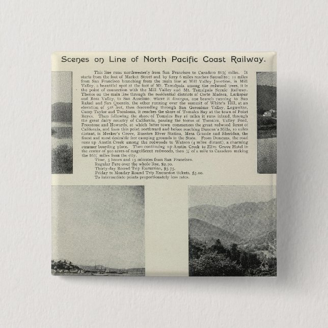 Sonoma, California 2 15 Cm Square Badge (Front)