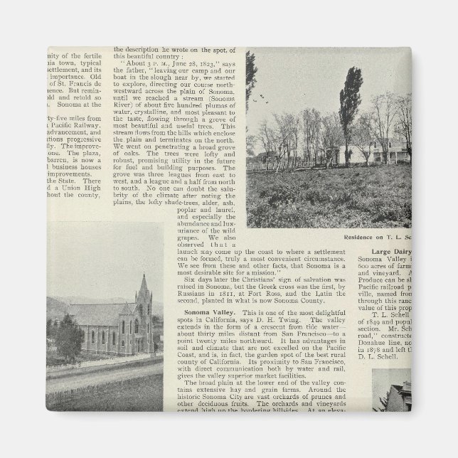 Sonoma, California Magnet (Front)