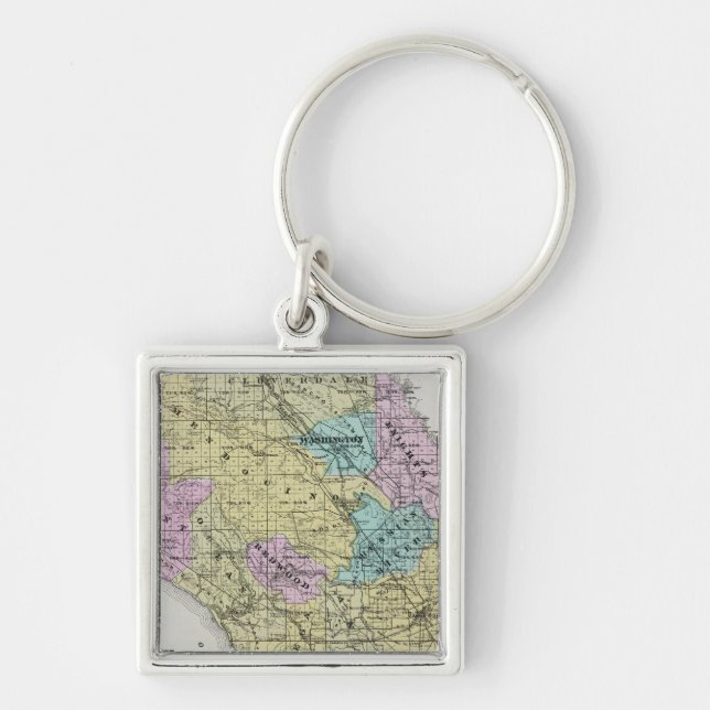 Sonoma County, California 18 Key Ring (Front)