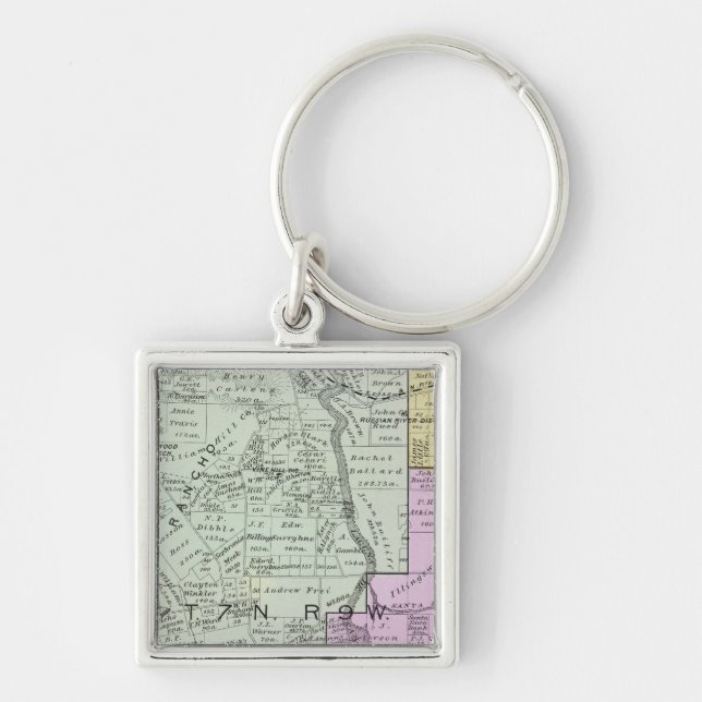 Sonoma County, California Key Ring (Front)