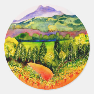 Sonoma County Vineyard Classic Round Sticker