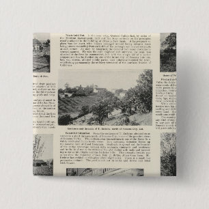 Sonoma Farms, California 15 Cm Square Badge