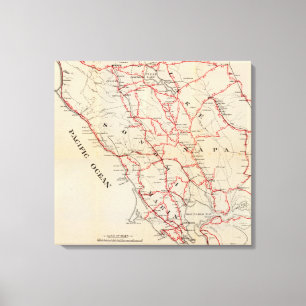Sonoma, Marin, Lake, and Napa Counties Canvas Print