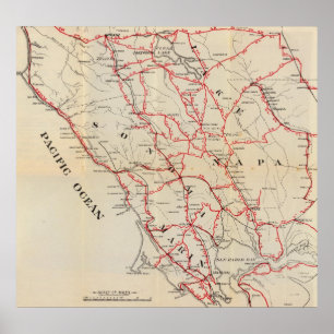 Sonoma, Marin, Lake, and Napa Counties Poster