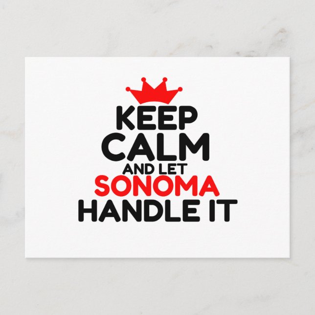 SONOMA POSTCARD (Front)