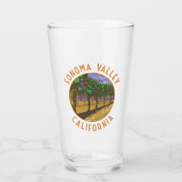 Sonoma Valley California Retro Distressed Circle