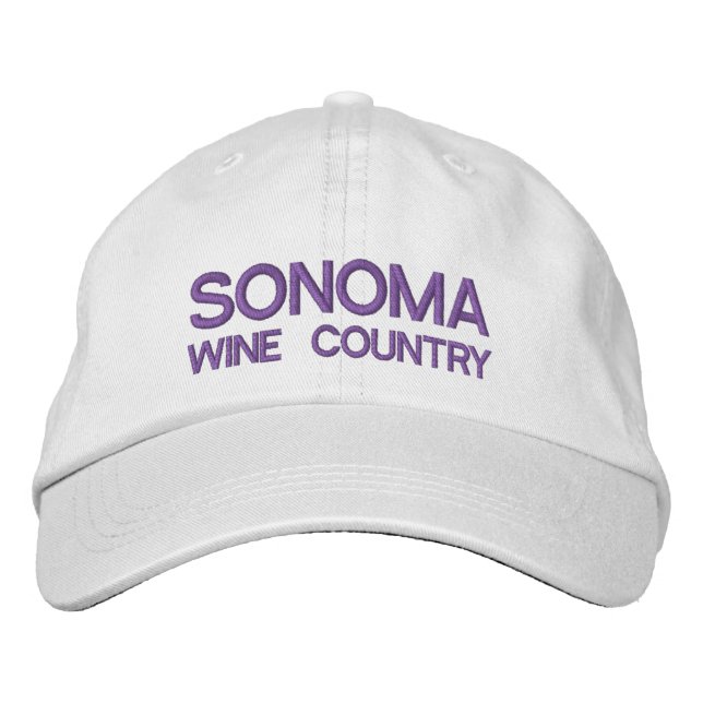 Sonoma wine Country Adjustable Hat (Front)
