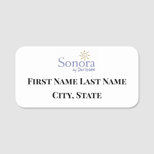 Sonora by Del Webb Name Badge (Front)