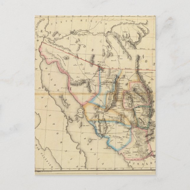 Sonora, Mexico Postcard (Front)