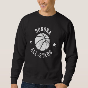 Sonora Vintage All-Stars Retro 80s Basketball Sweatshirt