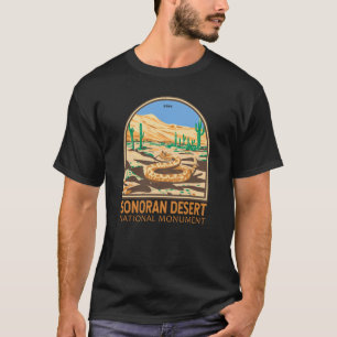 Sonoran Desert National Monument Rattlesnake Retro T-Shirt
