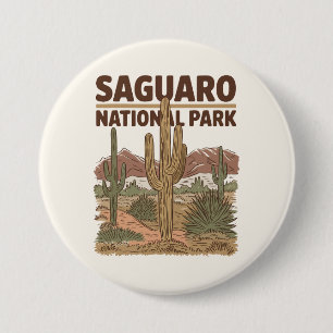Sonoran Desert Saguaro National Park 7.5 Cm Round Badge