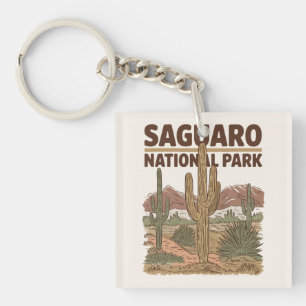 Sonoran Desert Saguaro National Park Key Ring
