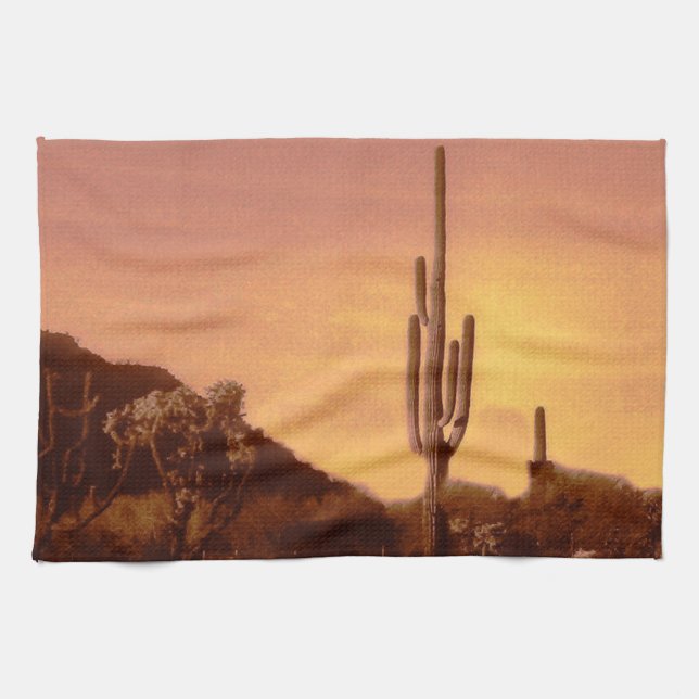 Sonoran sunset tea towel (Horizontal)