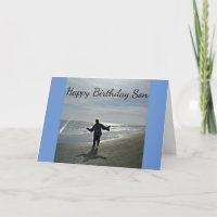 ***SON'S BIRTHDAY*** BEACH AND LOVE FOR HIM CARD