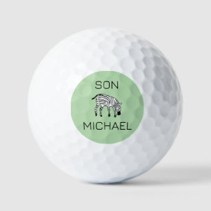 Son's Birthday, Cutest Little Kenyan Zebra Golf Balls