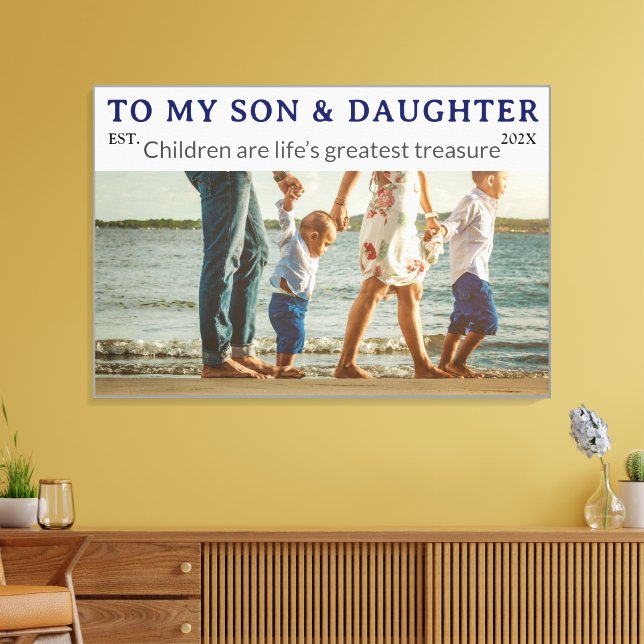 Sons & Daughters Day – Custom Family Canvas Print (Insitu(LivingRoom))