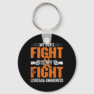 Son's Fight Is My Fight Happy Leukaemia Awareness Key Ring