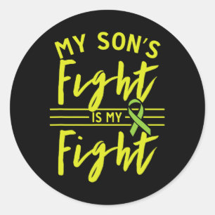 Son's Fight Is My Fight Kidney Disease Awareness  Classic Round Sticker