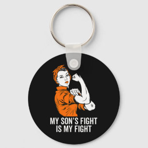 Son's Fight Is My Fight Leukaemia Awareness Month Key Ring