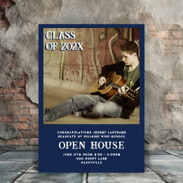 Sons Graduation Photo Announcement Open House