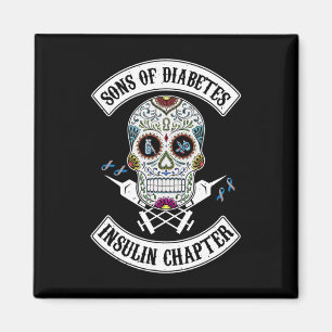 Sons Of Diabetes Insulin Chapter Skull Diabetes Aw Magnet