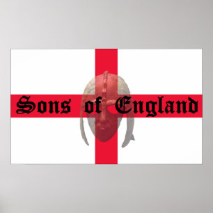 Sons of England  Anglo Saxon helmet Poster