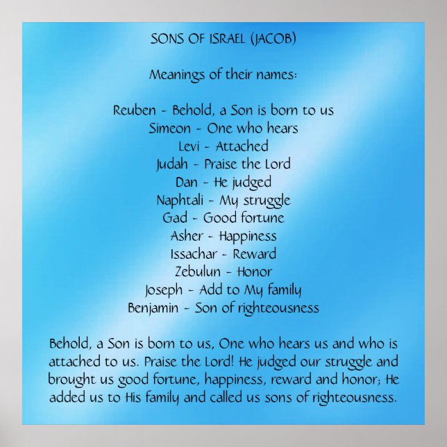 Sons of Israel Poster (Front)