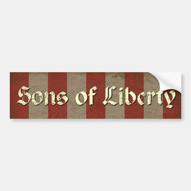 Sons of Liberty Flag Bumper Sticker (Front)