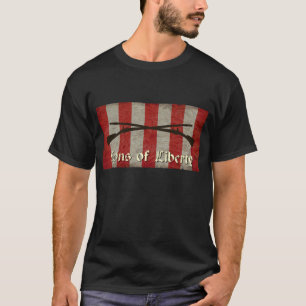 Sons of Liberty Flag with Two Muskets T-Shirt